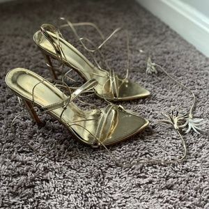 Gold heels